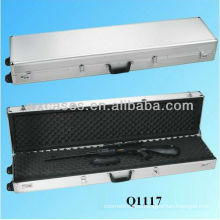 New arrival high quality aluminum rifle gun case with wheels